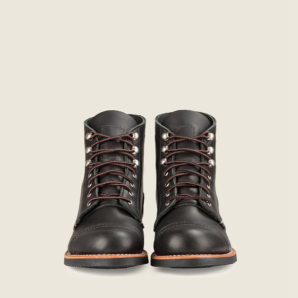 Botas Red Wing Heritage Mujer Negros - Iron Ranger - Short Boundary Cuero - 387-BECNKV